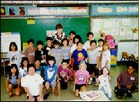 Margo Sorenson working with a classroom